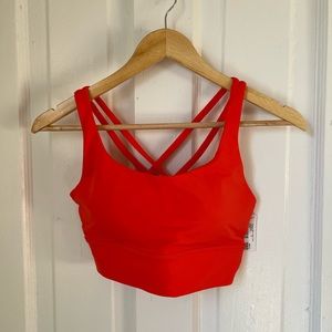 Lululemon Energy Long Line Medium Support Racerback Sports Bra Size 8